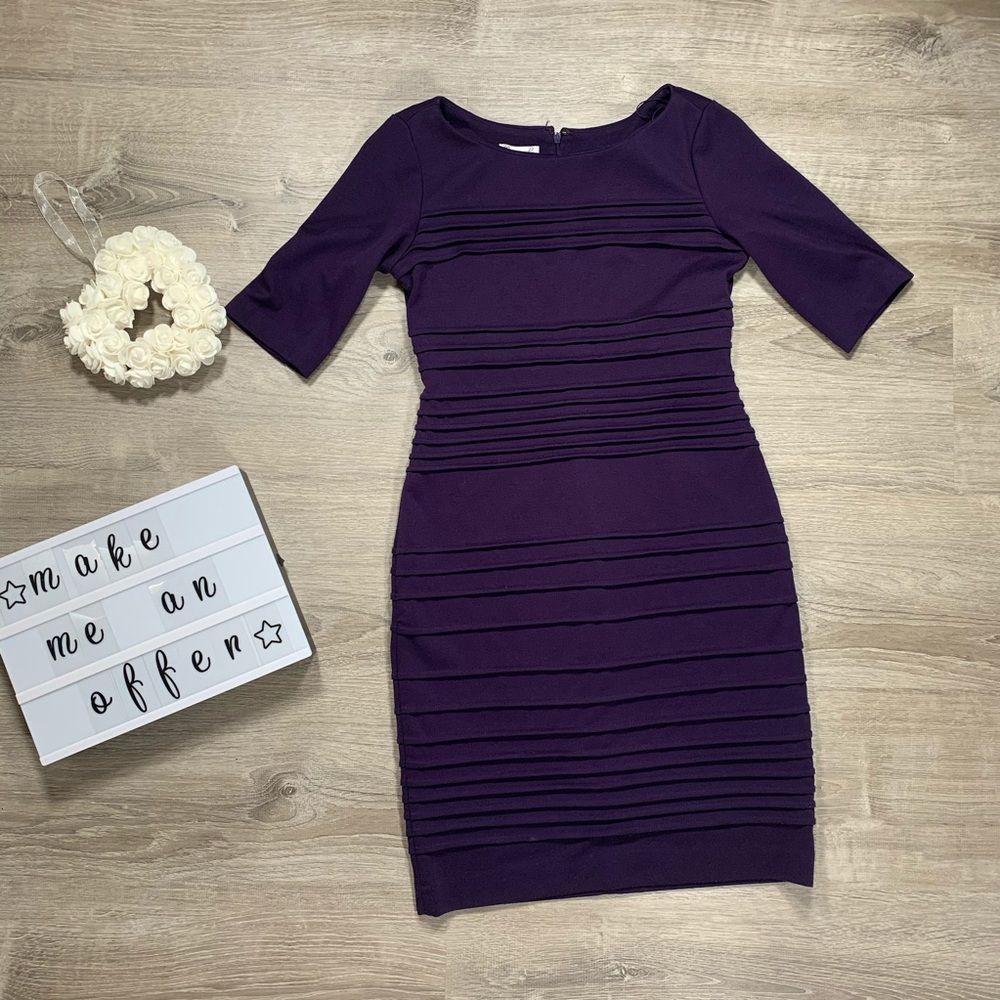 Maggy L women’s purple fitted dress